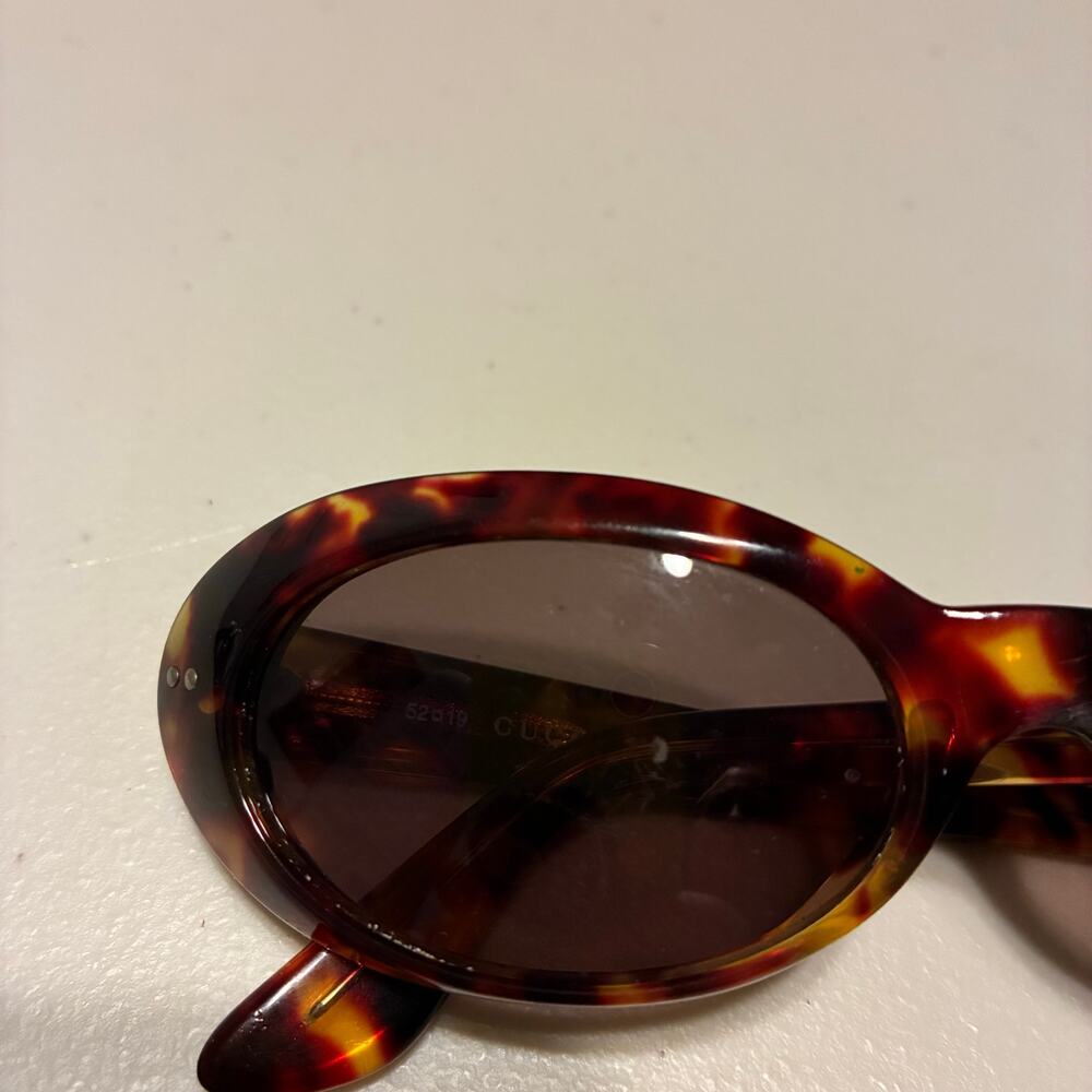 Vintage Gucci GG 2413/S 02Y Oval Tortoise Sunglasses Brown Made In Italy READ - Picture 5 of 16